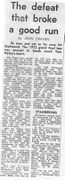 1972 GF - The defeat that broke a good run.