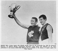 1968 GF - John Nicholls with the cup.