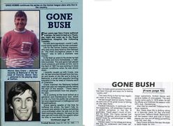 1991 - Garry Crane article.Football Record.