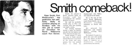 1973 - Ex Blue Peter Smith comeback! (21/04/73). Inside Football.