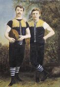 Two Early Carlton Captains; Tom Leyden & Billy StricklandImage courtesy of Carlton Football Club