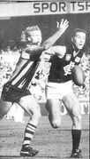 1987 GF - Silvagni battles Curran for the footy.