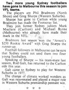 1978 - Greg Sharp joins Blues 06/04/78.
