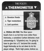 2003 Rd 5 - Fevola on fire.