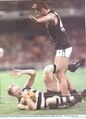 1997 Night GF - Glenn Manton stands over Steven Handley.Pic: The Geelong Advertiser.