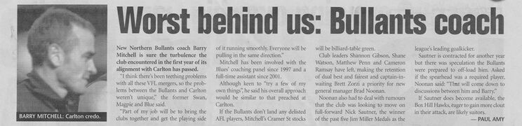 2003 - Mitchell: worst behind us (Dec 03).