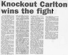 1999 Prelim. - Knockout Carlton wins the fight.
