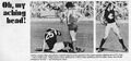 1975 Rd 19 - Jezza cops a high one.Pic: Football Life.
